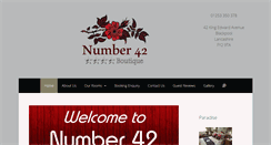 Desktop Screenshot of number42blackpool.com